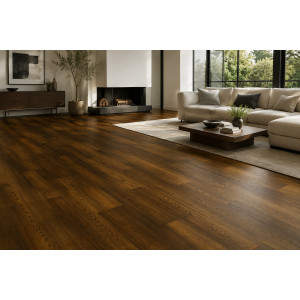 Ламинат Quick-Step Impressive Ultra Дуб копченый темно-коричневый, 33 класс, фаска 4v, влагостойкий, 12*190*1380 мм